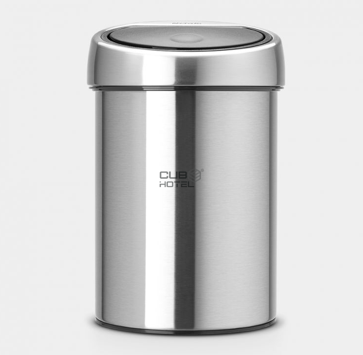 Touch Bin 3L Matt Steel 